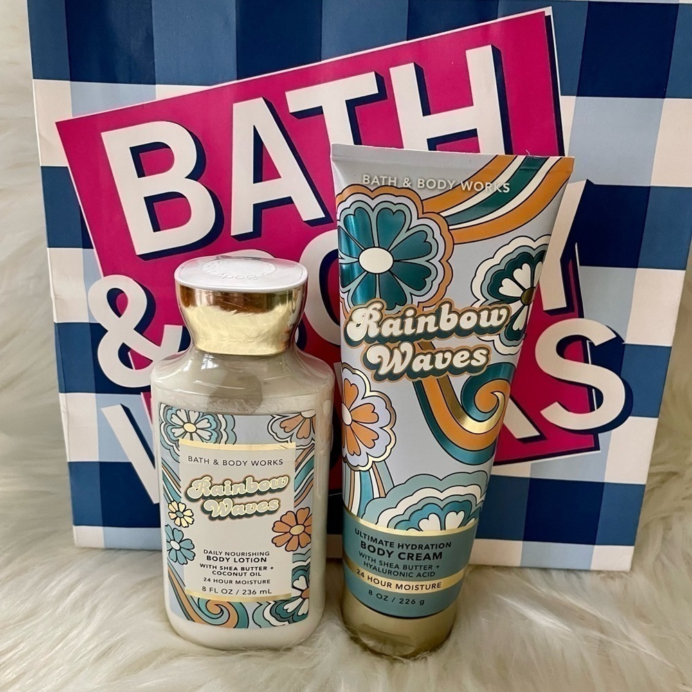 Bath And Body Works Rainbow Waves Lotion Bundle